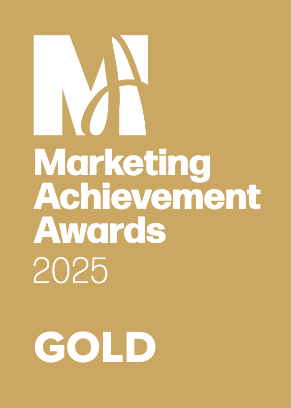 Marketing Achievement Awards 2025 Stickers Gold